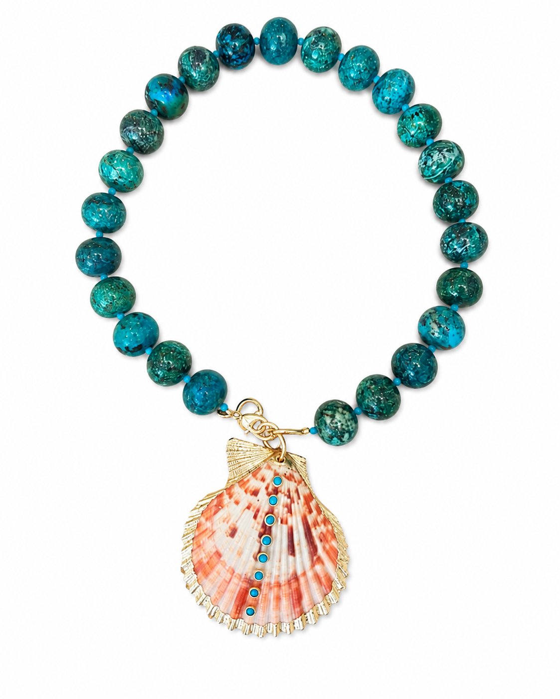 Oversized Yellow Turquoise Necklace