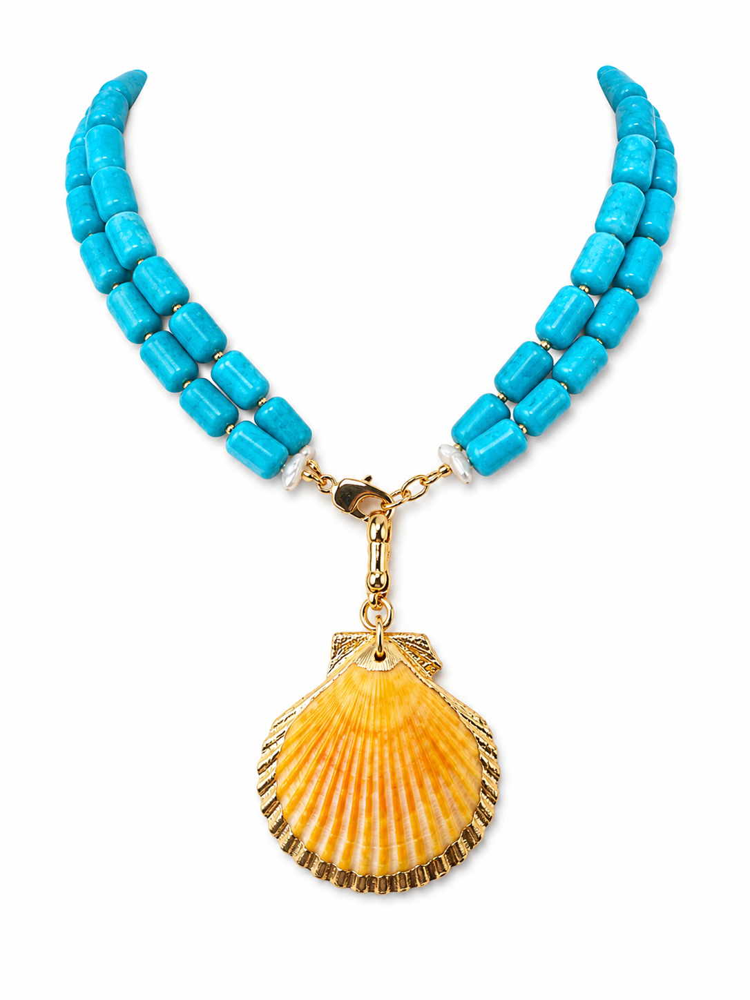 Turquoise Barrel Yellow Shell