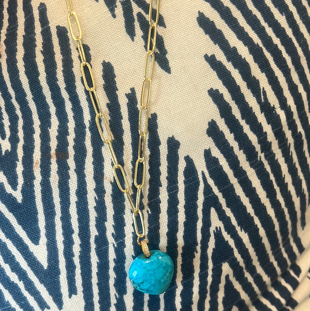 Puffy Gemstone Heart