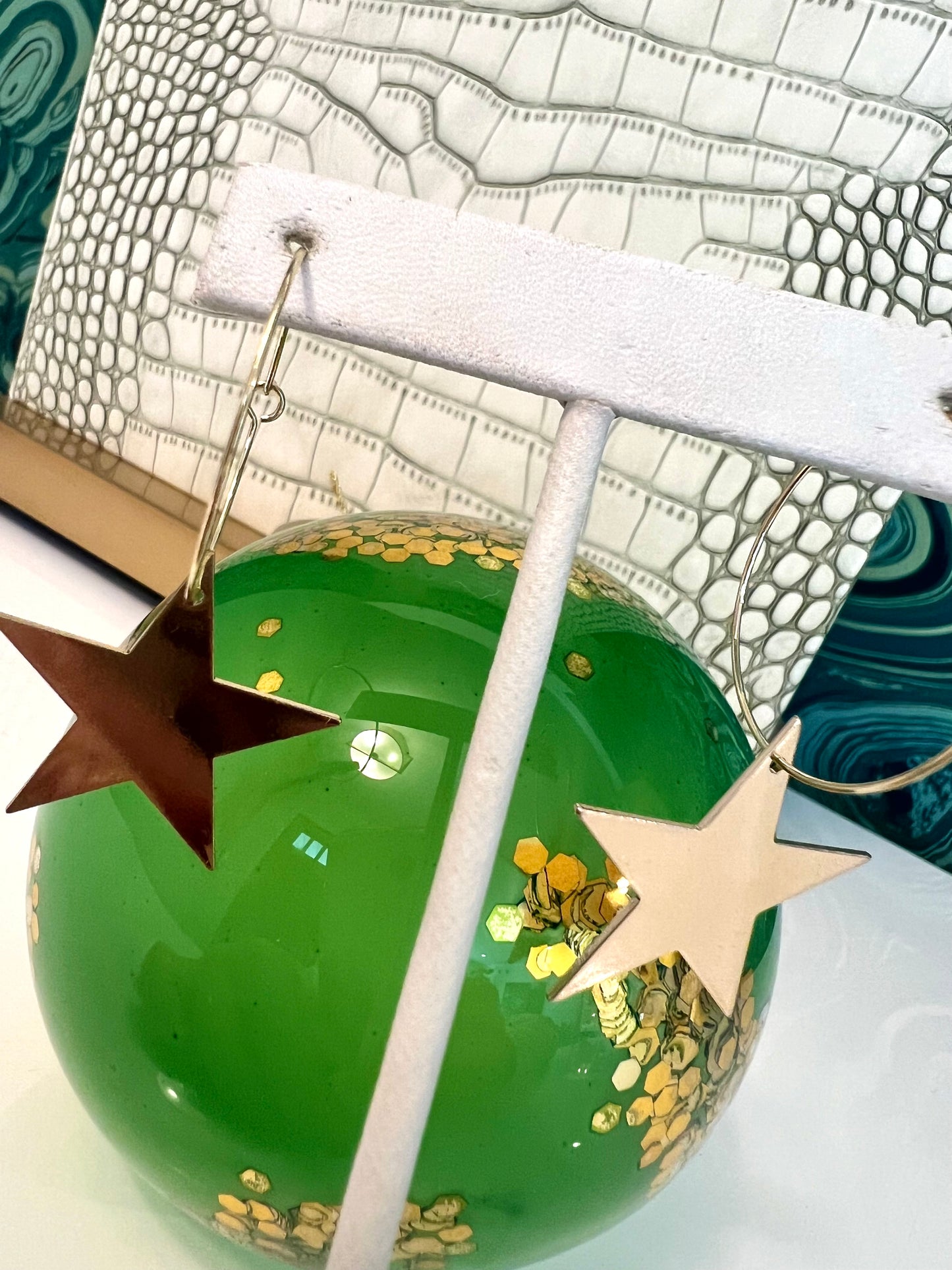 Star Hoop Earrings