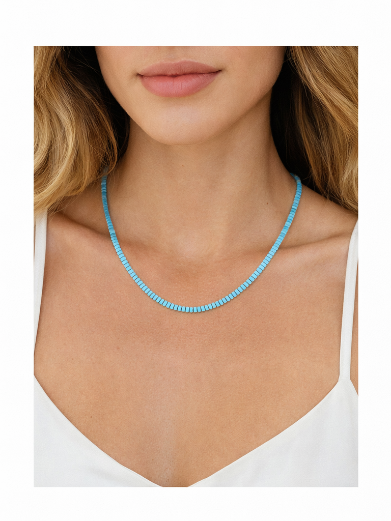 Turquoise Tennis Necklace