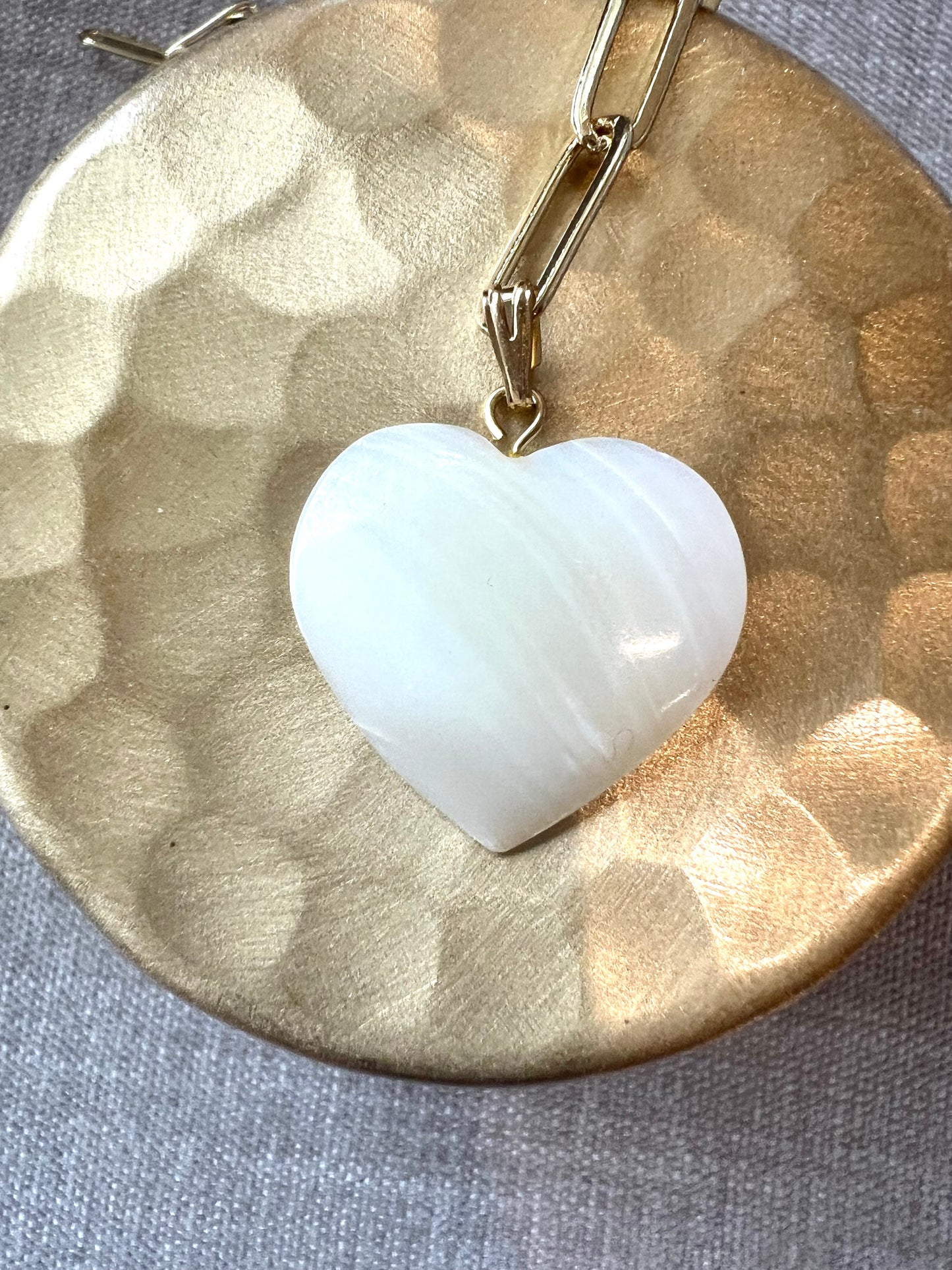 Mother of Pearl Heart