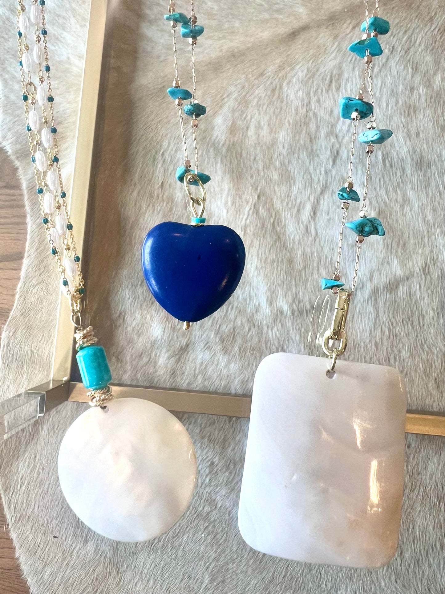 Mother Of Pearl Pendant Necklace