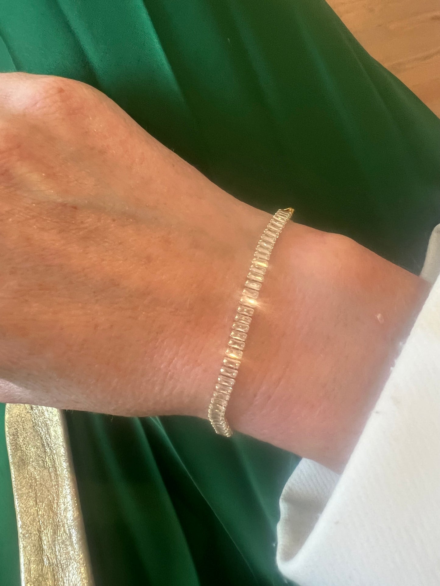CZ Baguette Bracelet