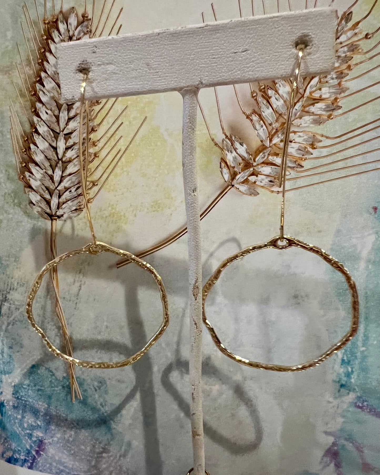 Hammered Circle earrings