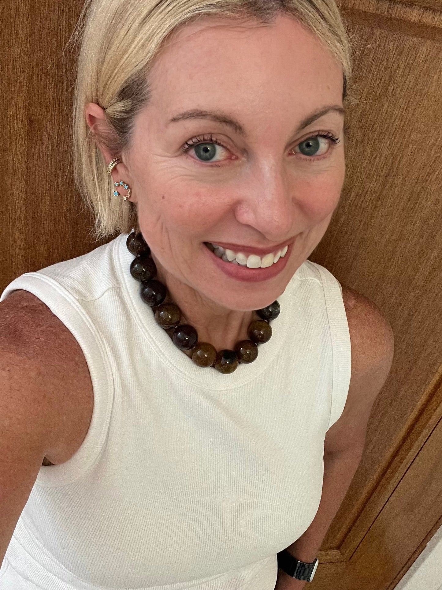 Oversized Agate Ball Necklace