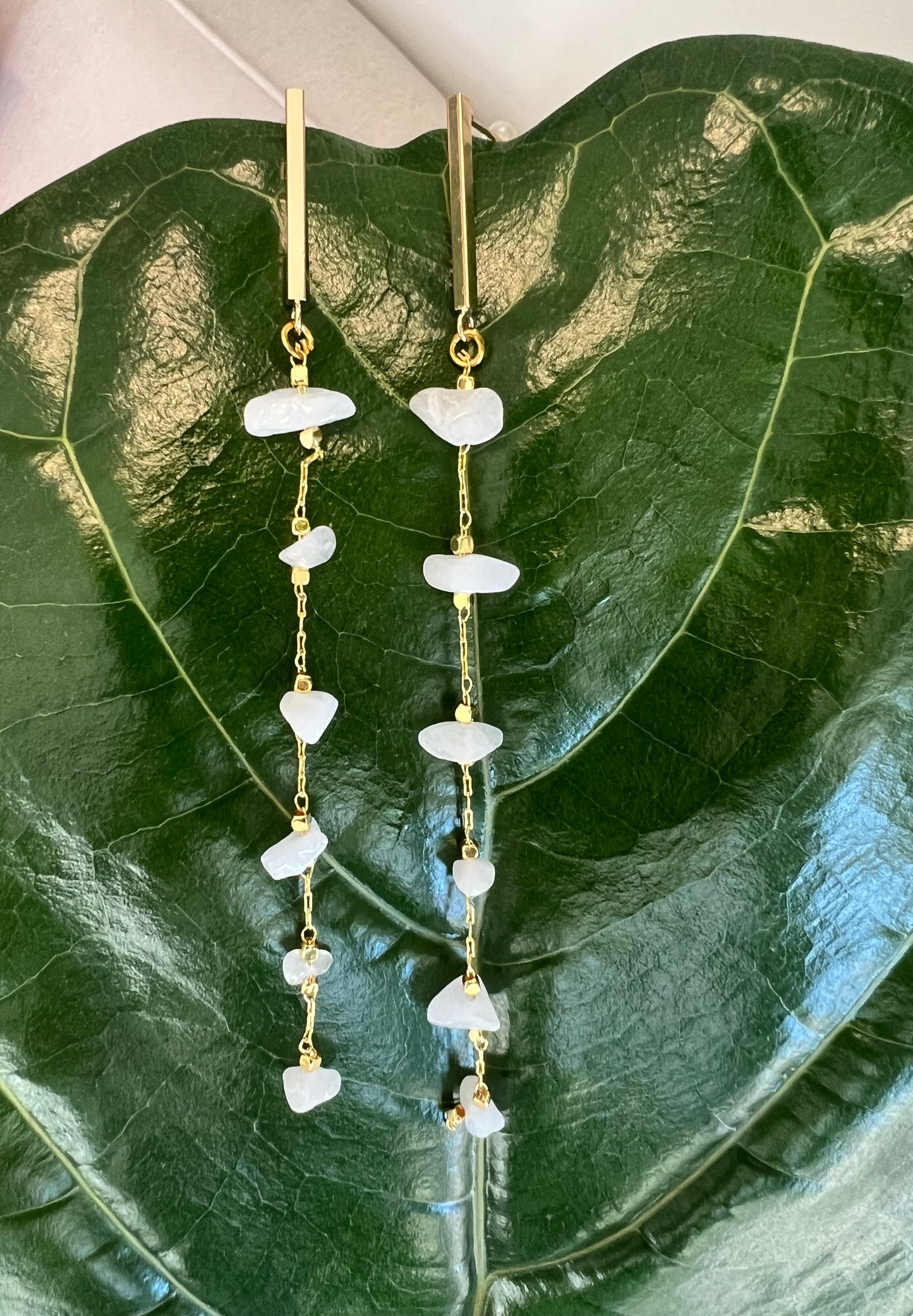 Moonstone Duster Earrings