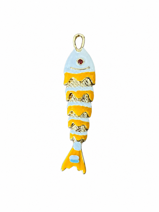 Enamel Fish Charm
