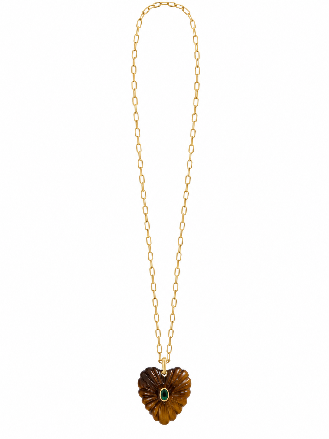 Tiger Eye Heart Necklace