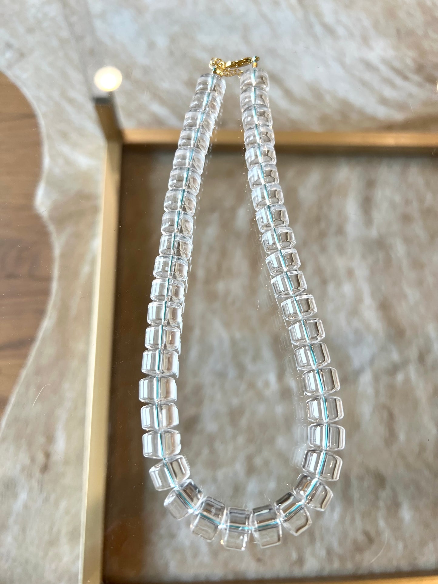 Clear Quartz Bead Necklace
