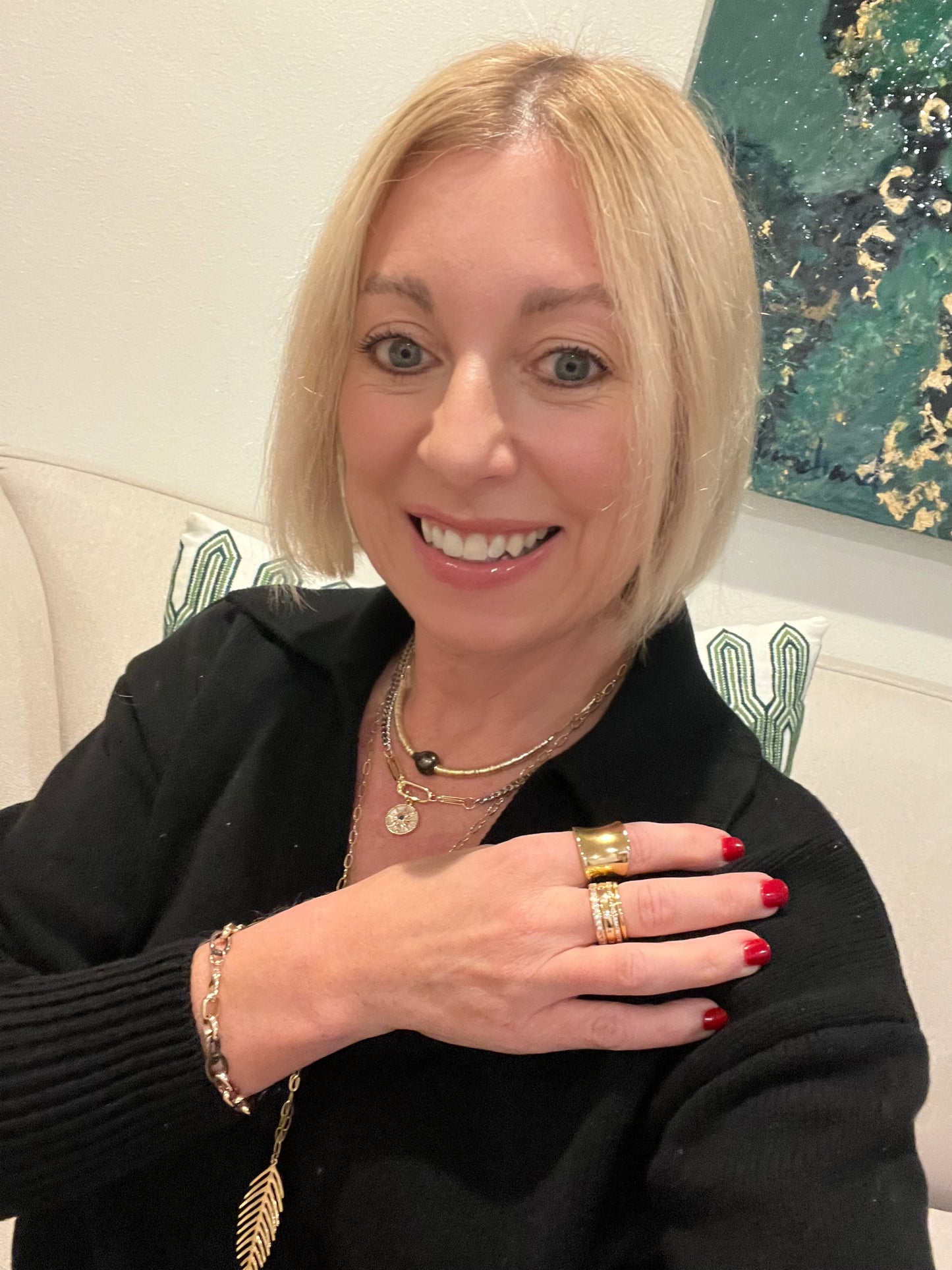 Feather on Paperclip Necklace