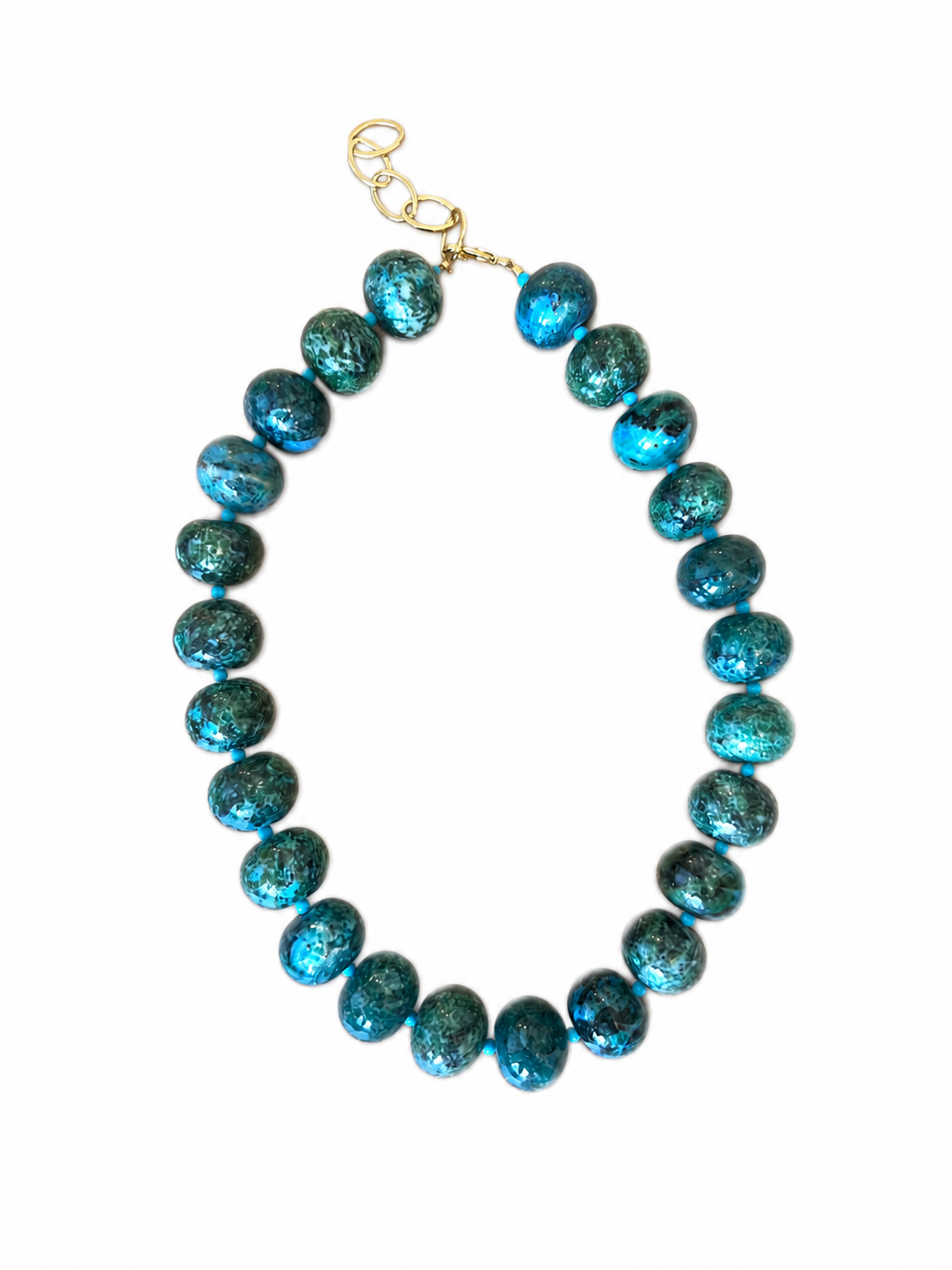 Oversized Yellow Turquoise Necklace