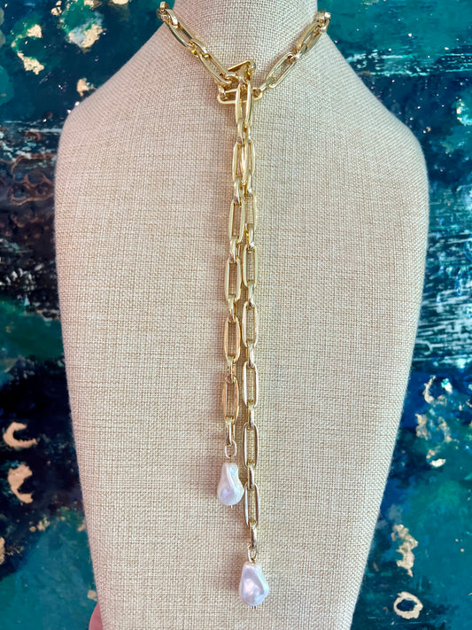 Paperclip Wrap Necklace