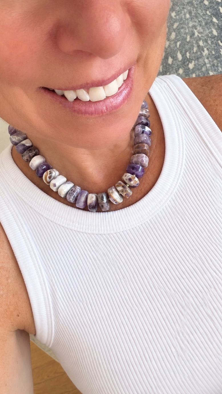 Purple & Lavender Statement Necklace