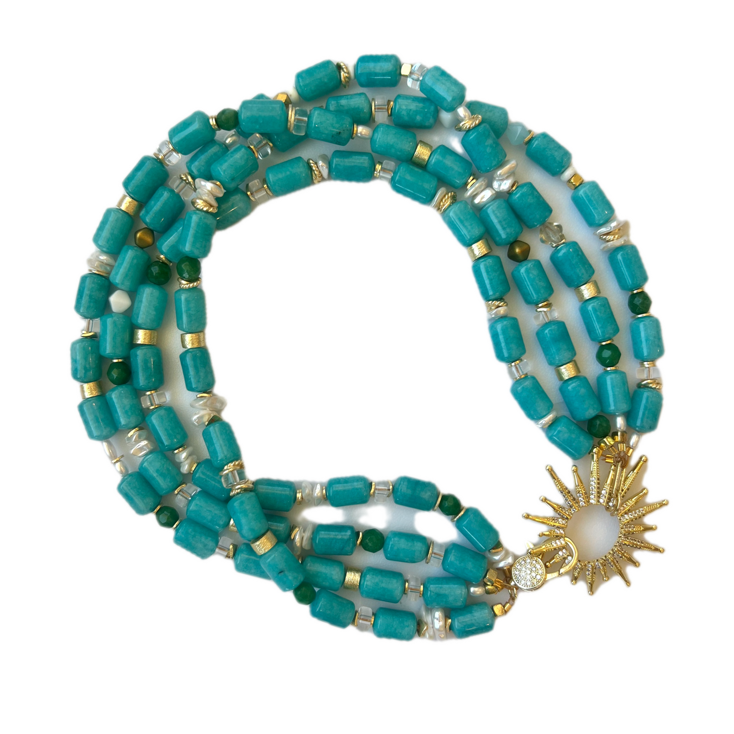 Quadruple Strand Statement Necklace