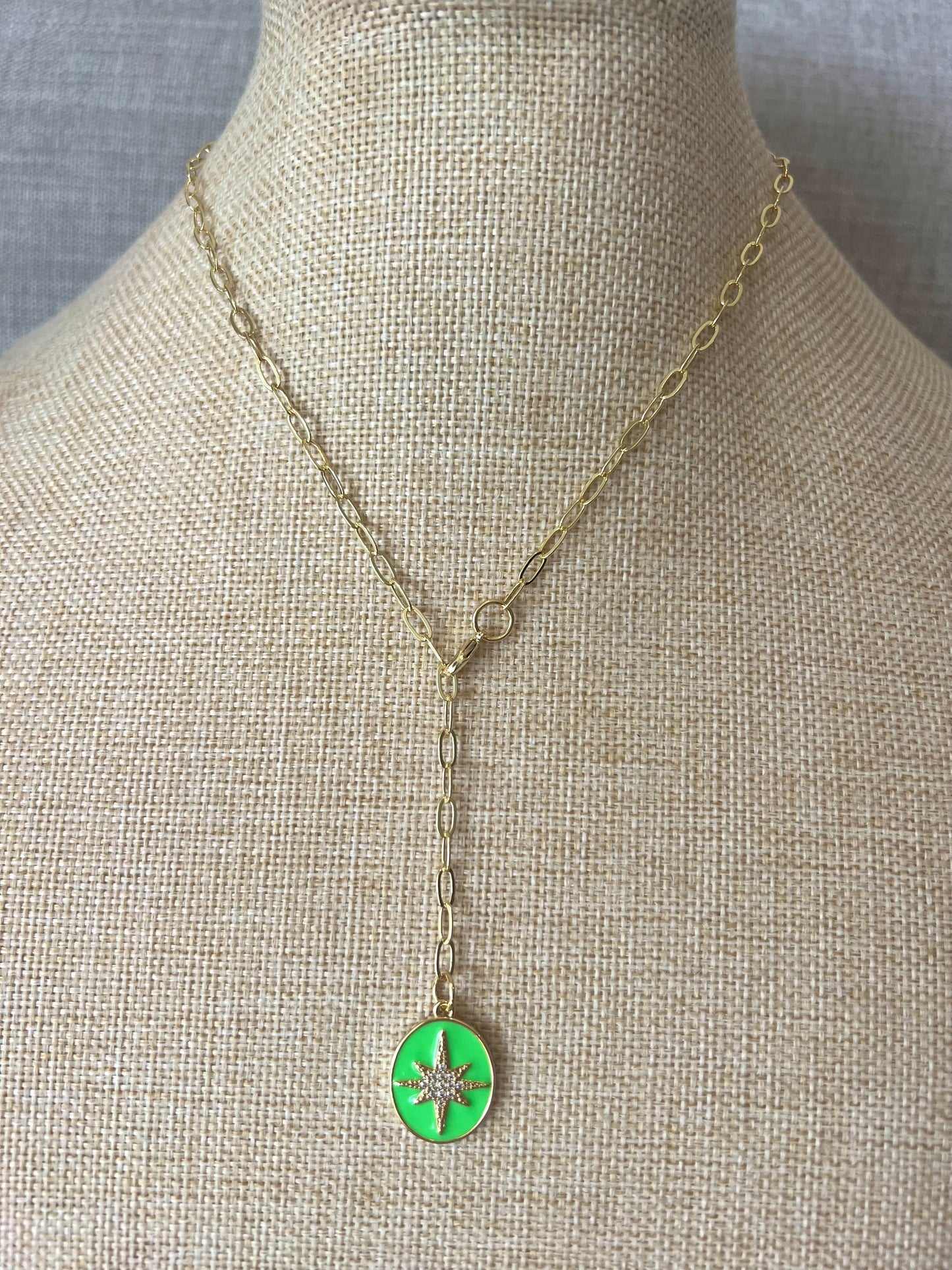 Enamel Burst Necklace