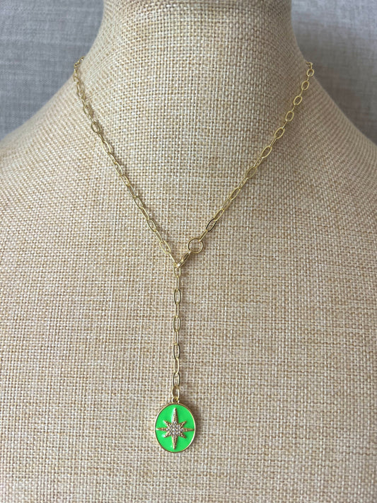 Enamel Burst Necklace