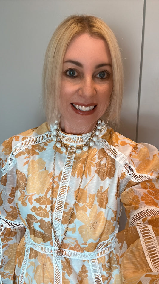 Mother of Pearl Butterfly Locket Necklace