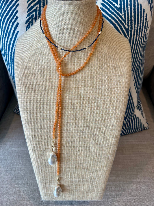 Beaded Wrap Necklace