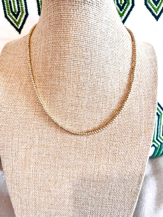 Gold Bead Necklace