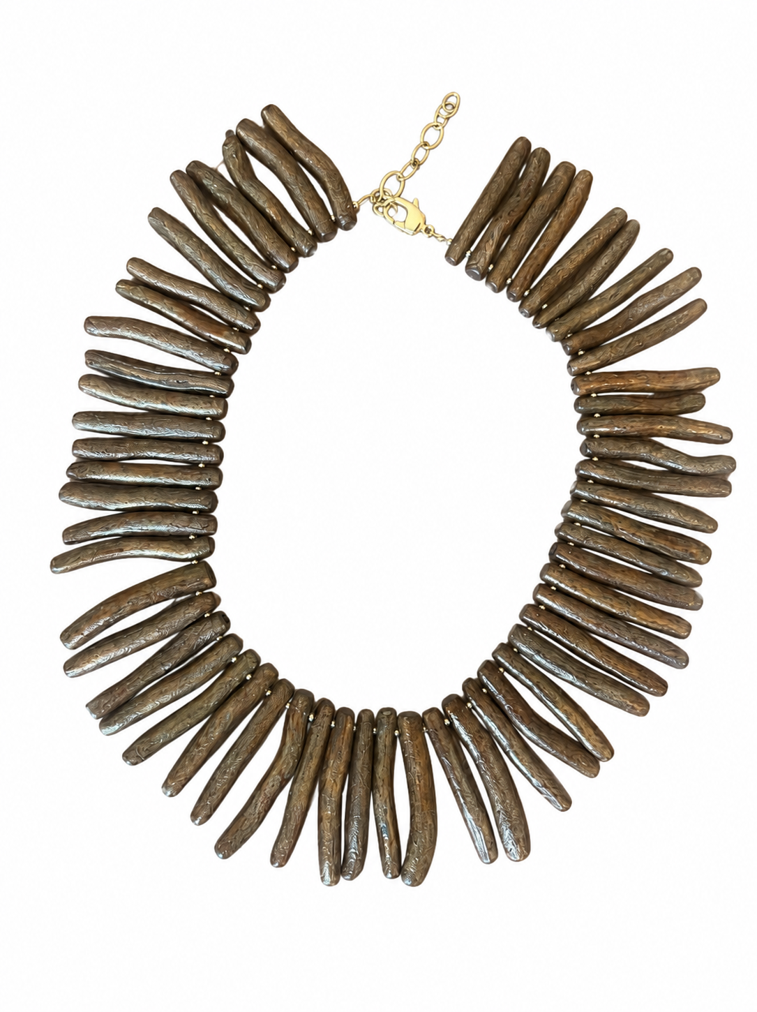 Painted Coral Statement Necklace