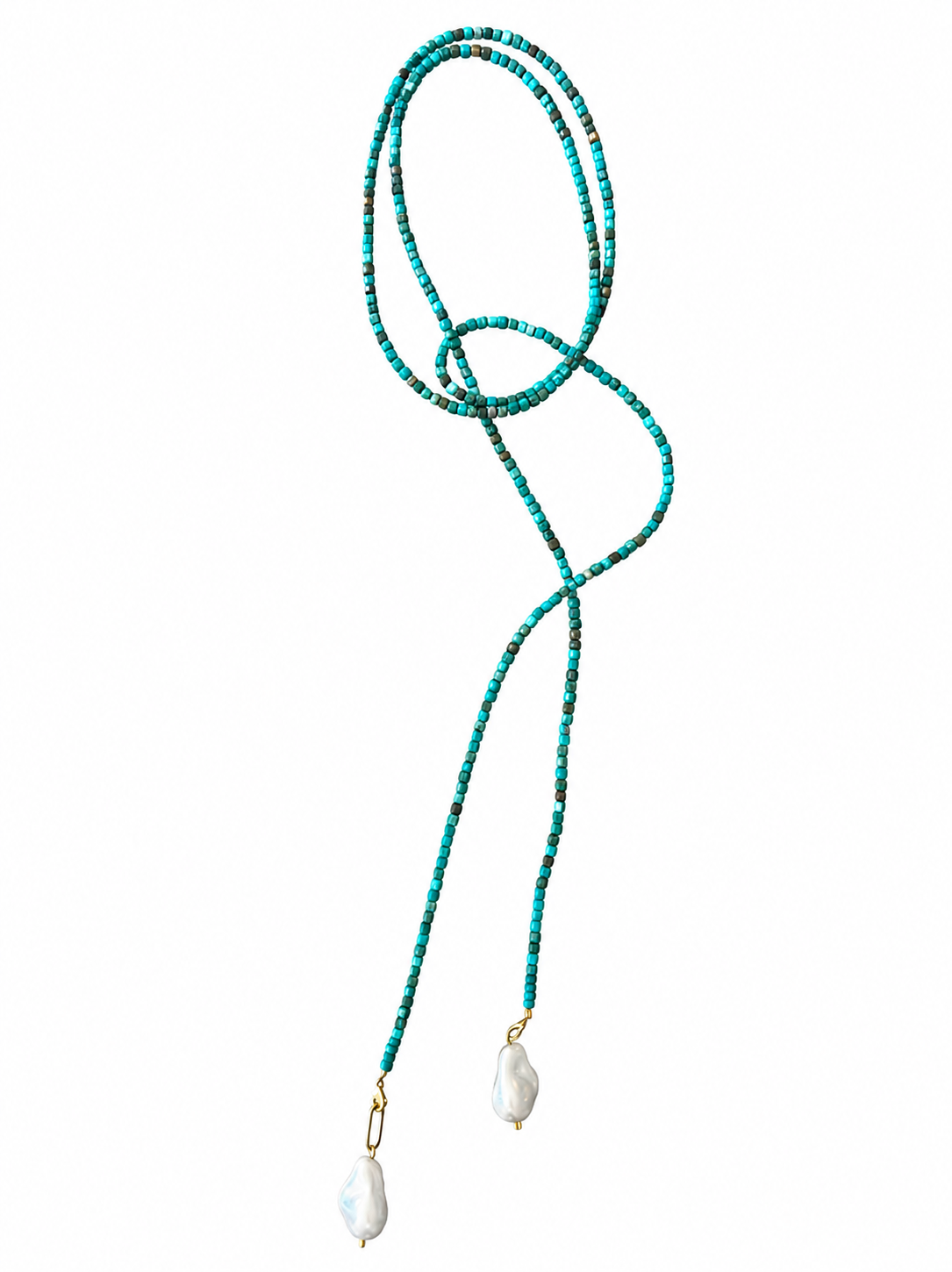 Turquoise Beaded Wrap Necklace