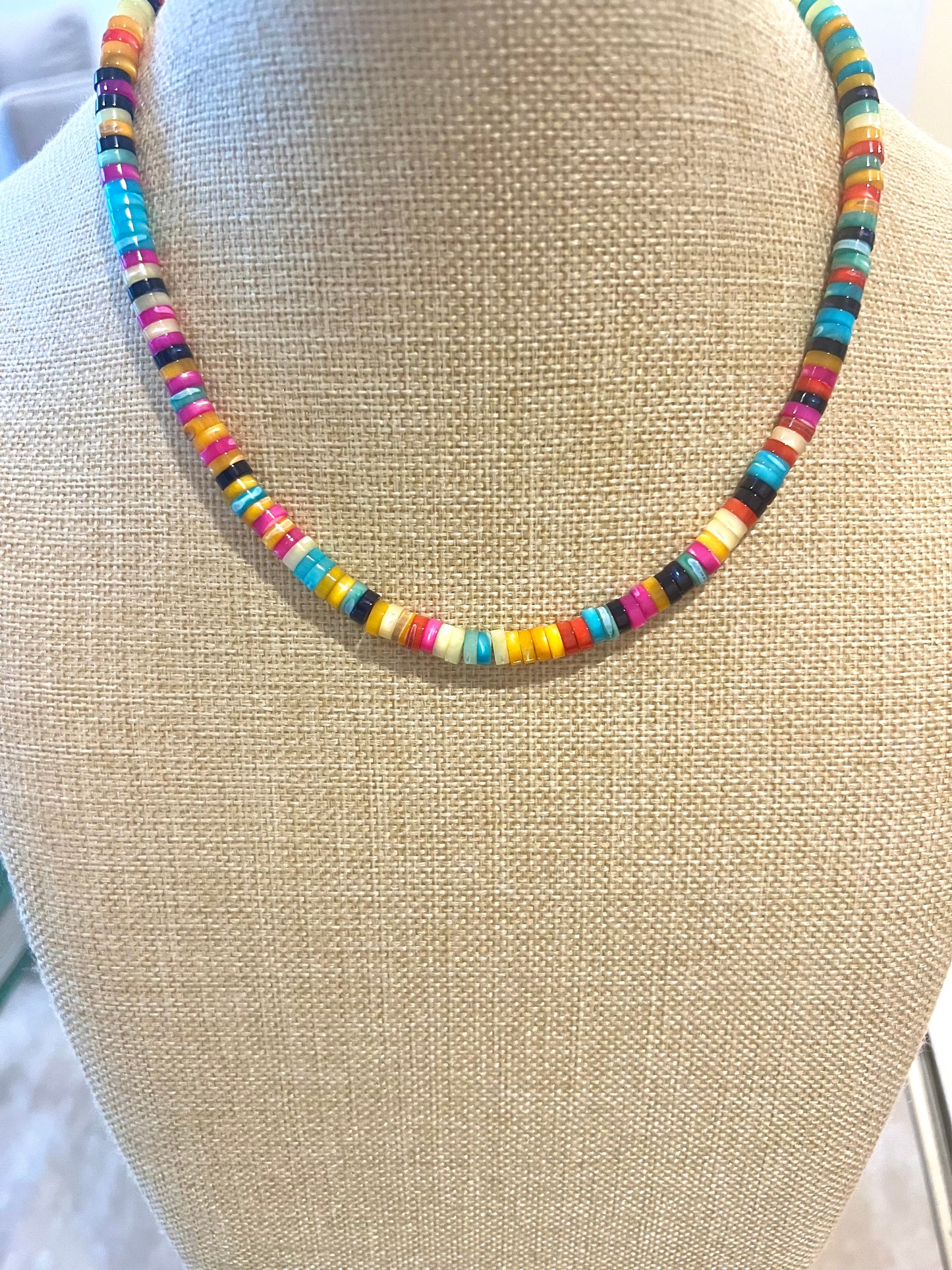 Rainbow Troca Shell Necklace