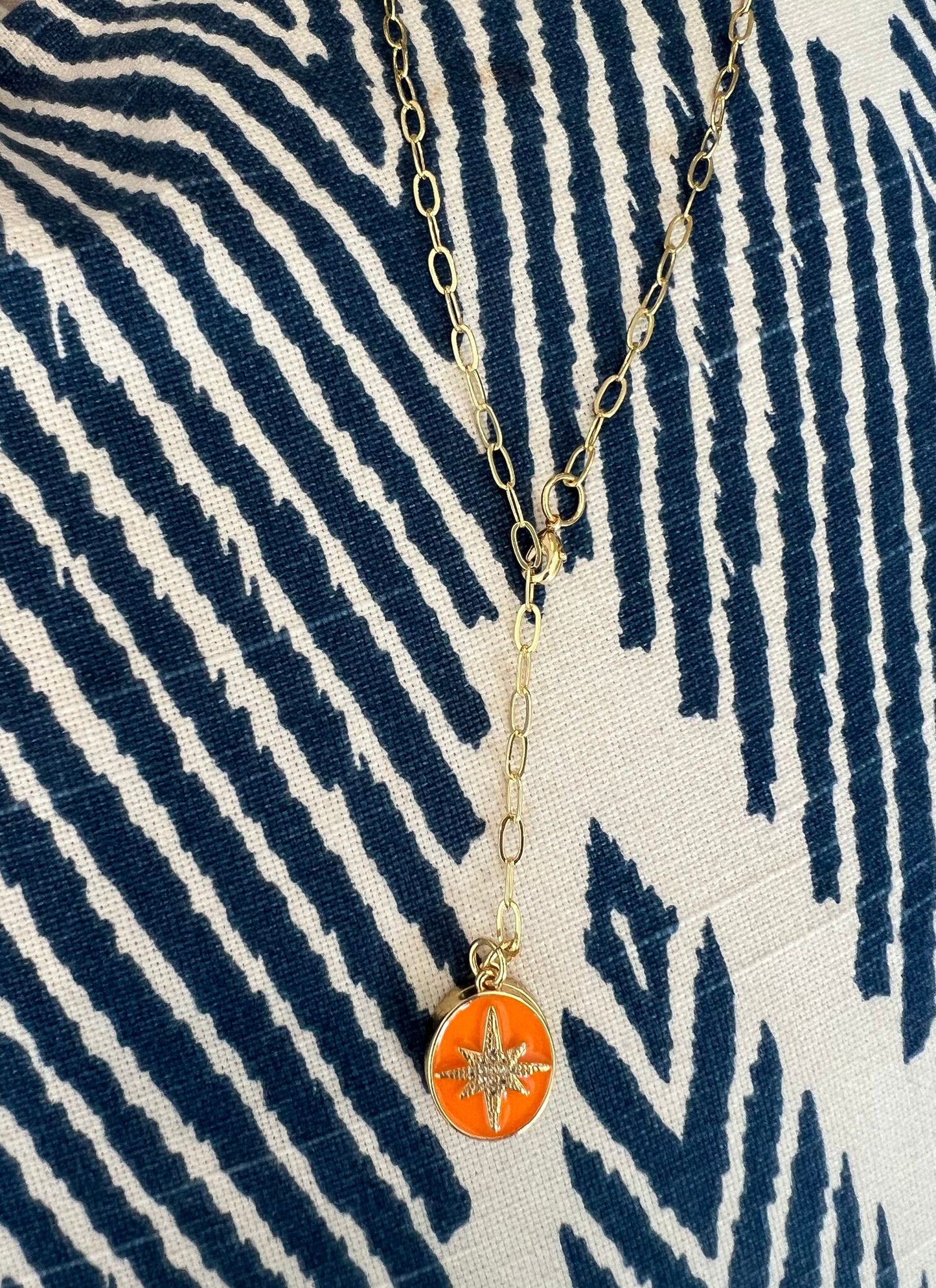 Enamel Burst Necklace