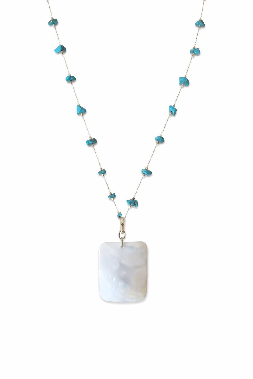 Mother Of Pearl Pendant Necklace