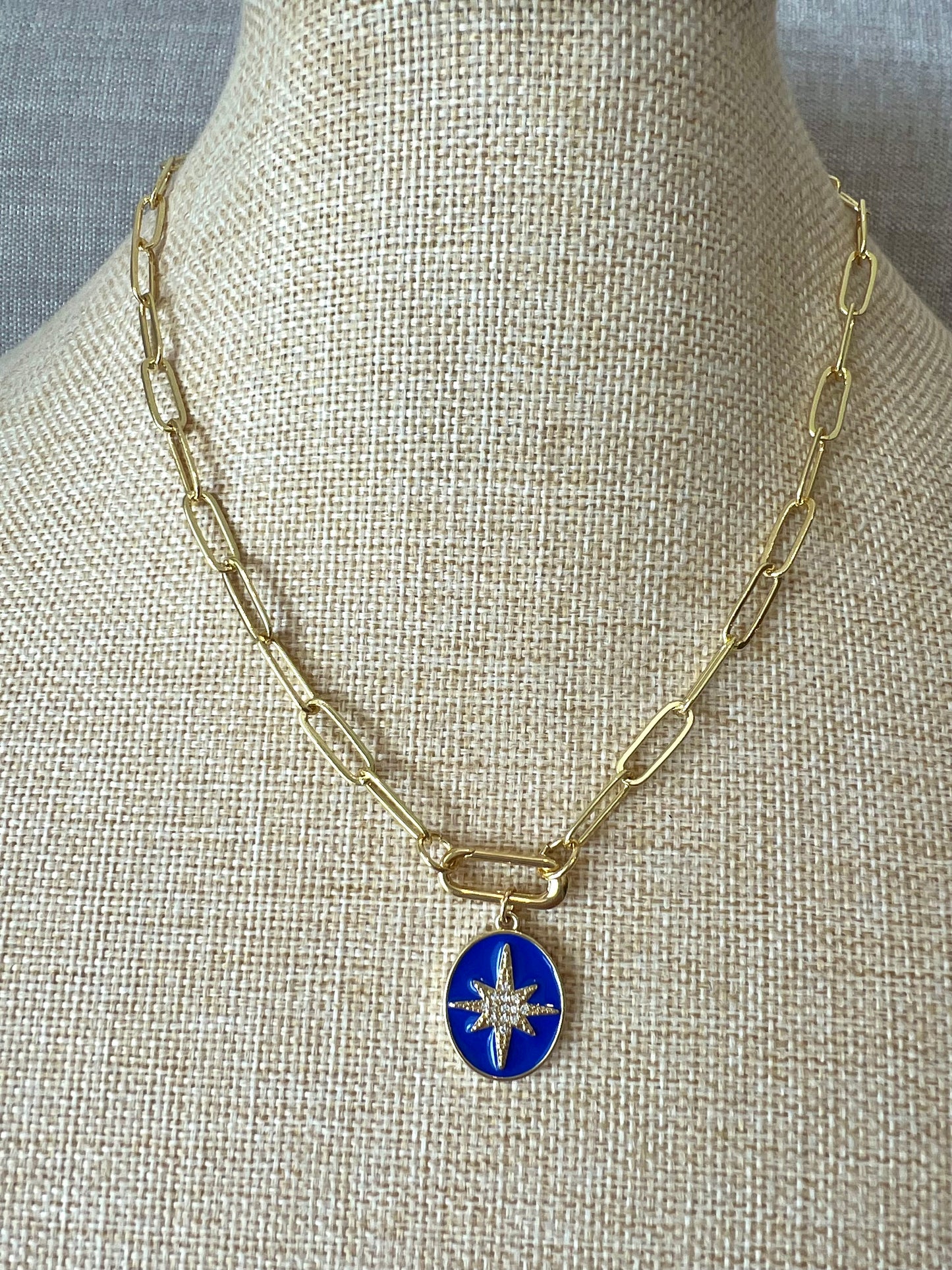 Enamel Burst Necklace