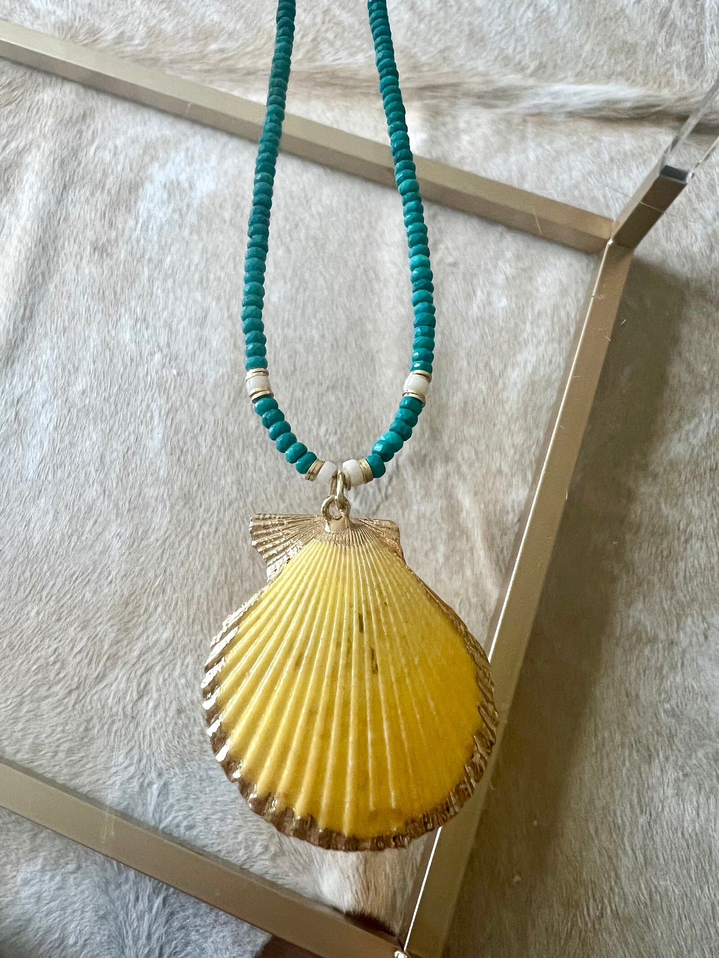 Large Shell Pendant Necklace
