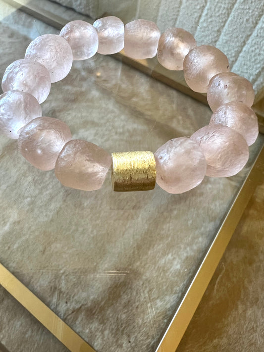 Blush Seaglass Bracelet