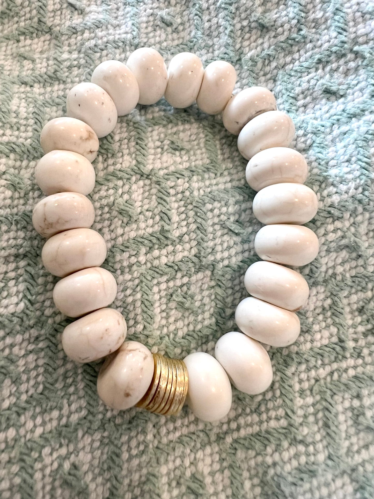 White Magnesite Bracelet