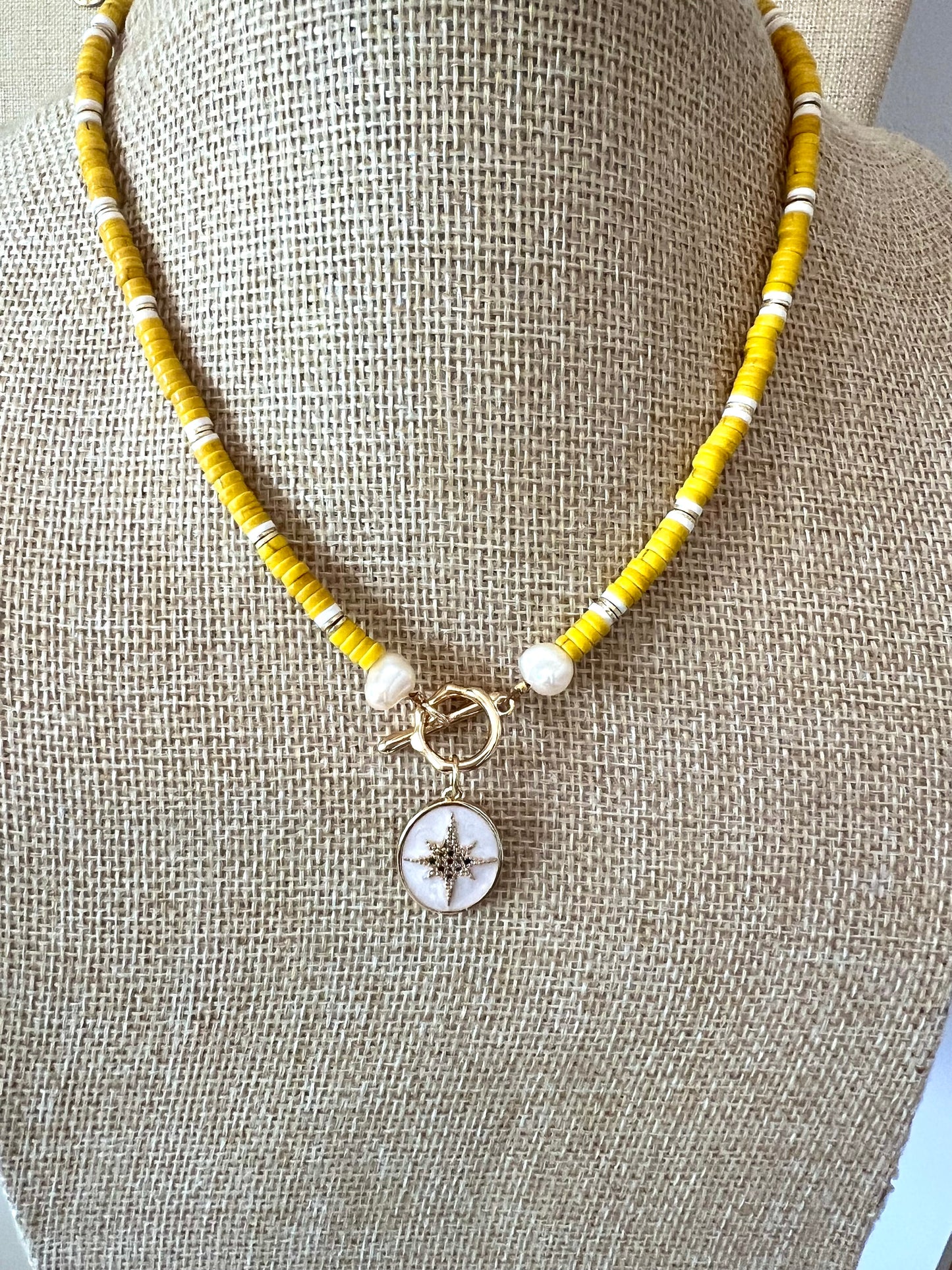 Yellow Bead Necklace