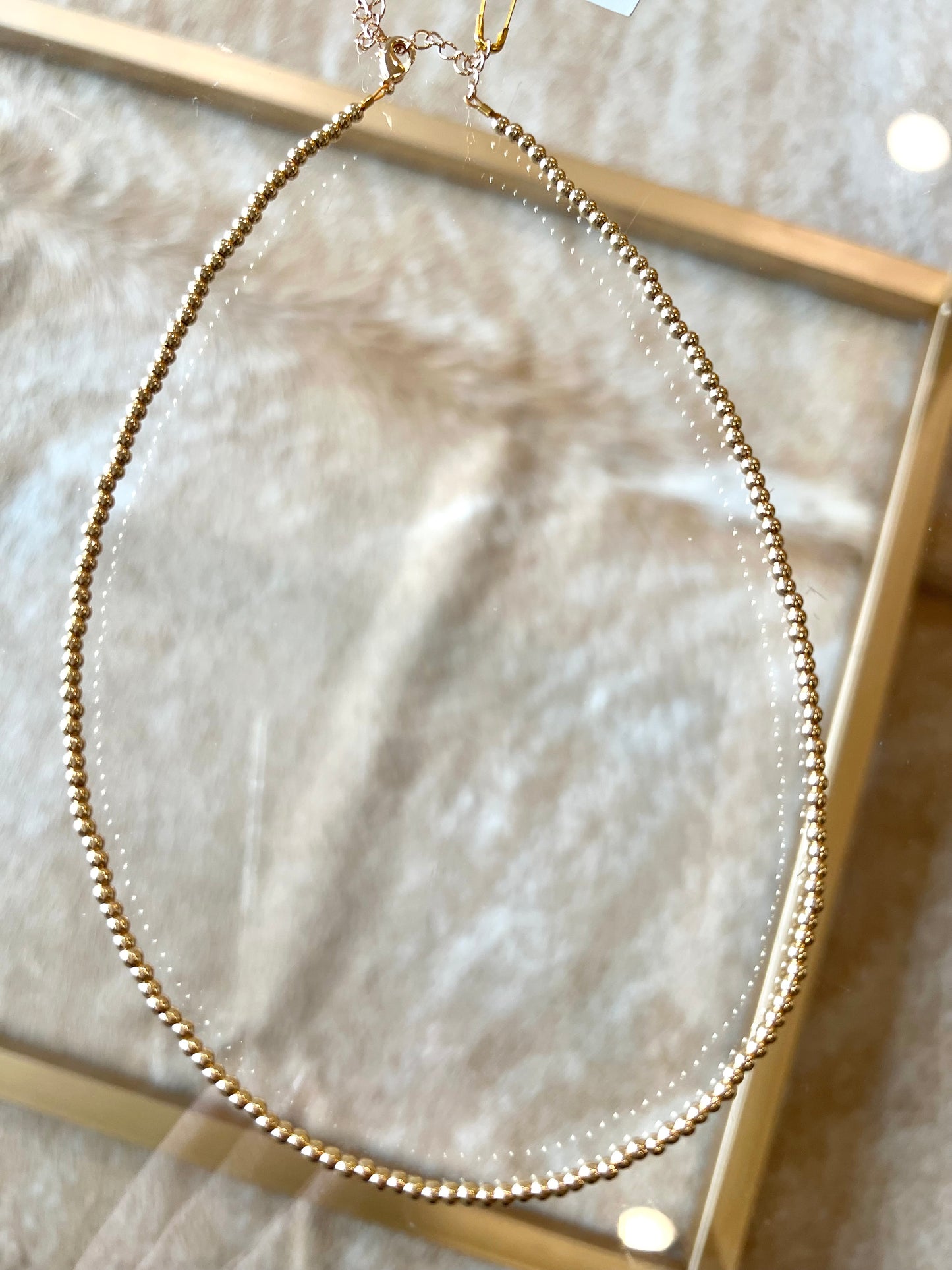 Gold Bead Necklace