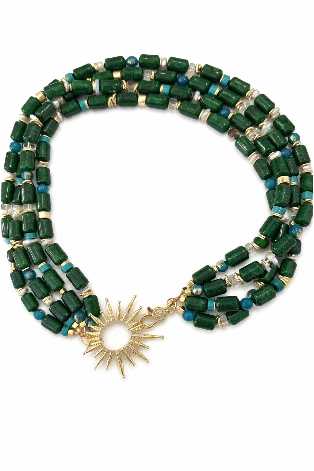 Quadruple Strand Statement Necklace