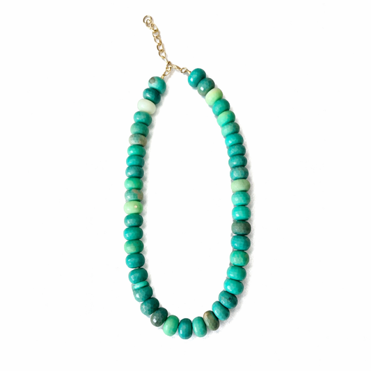Green Grass Agate Necklace