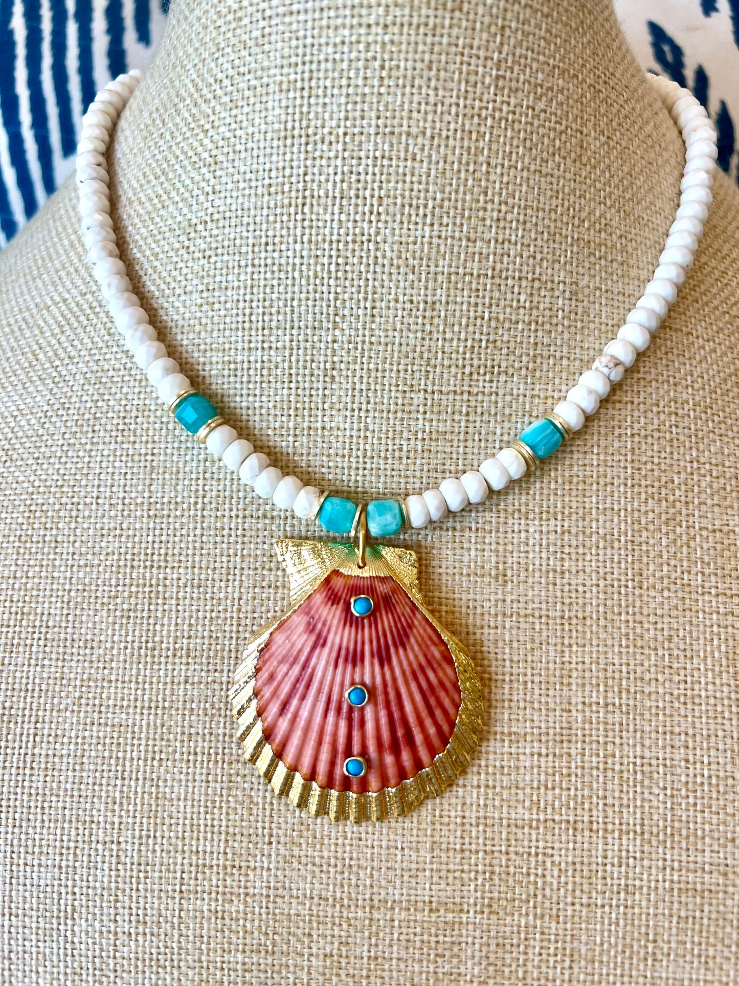 Large Shell Pendant Necklace