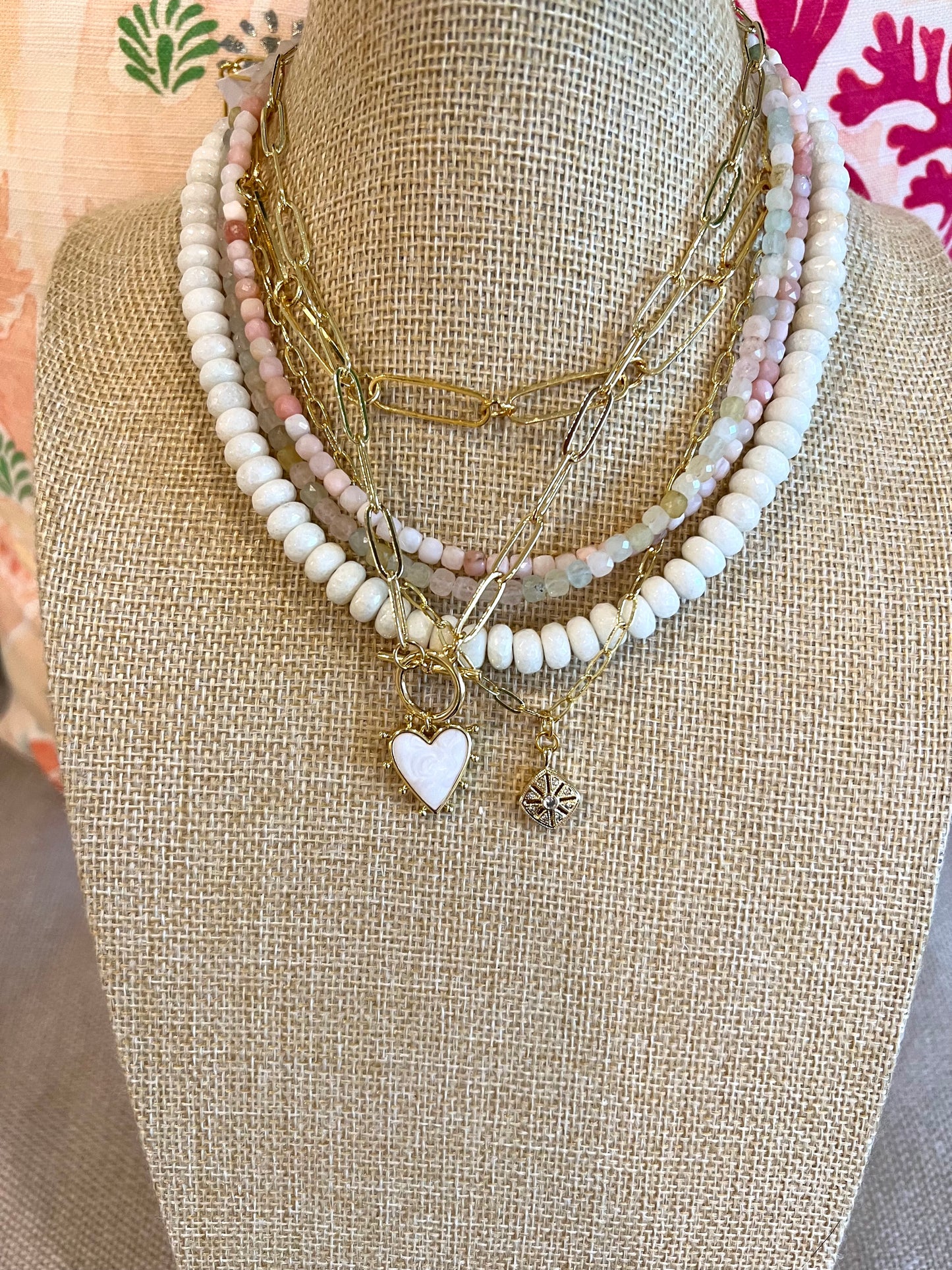 Mother of Pearl Spike Heart