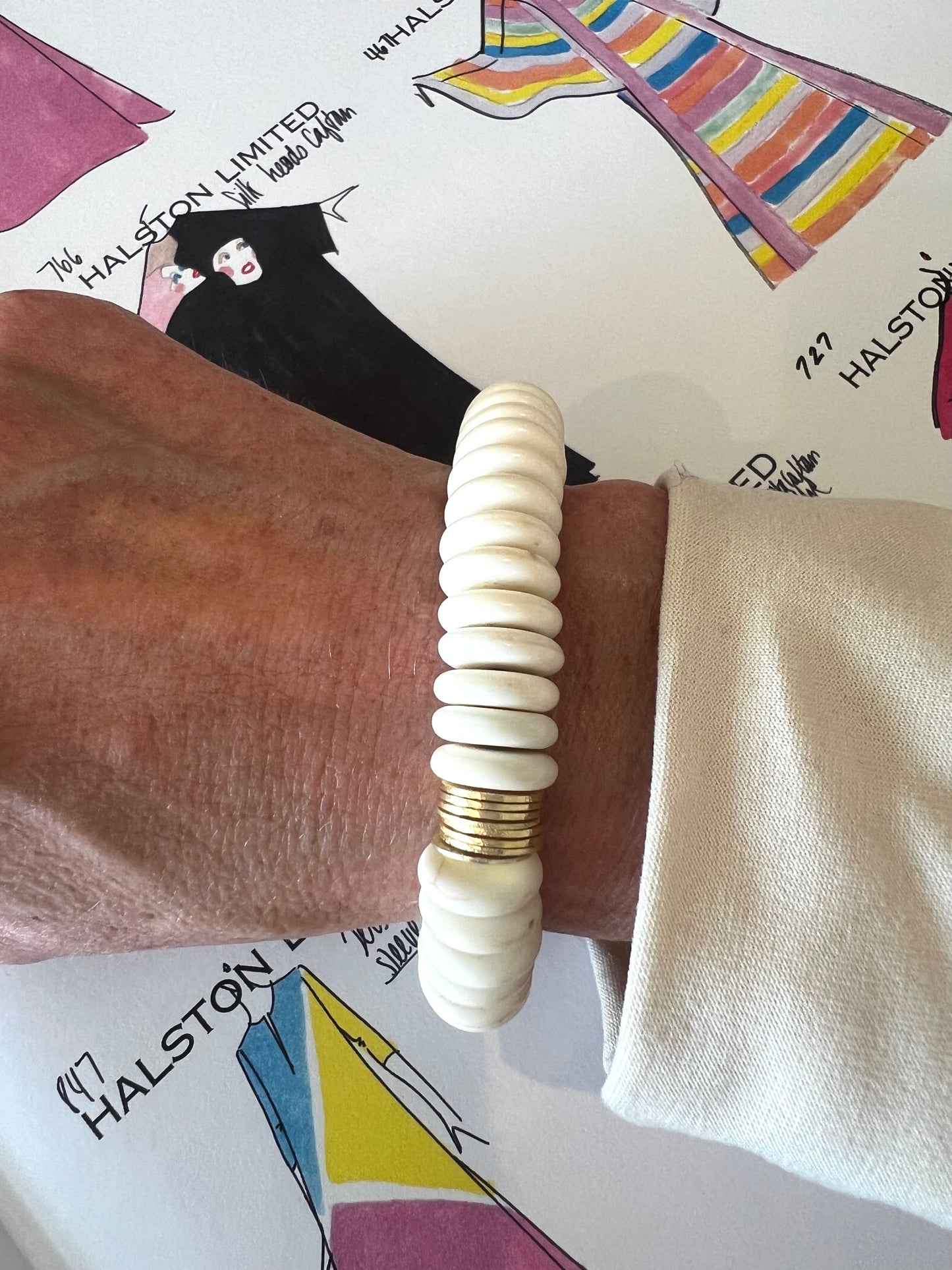 White Magnesite Bracelet