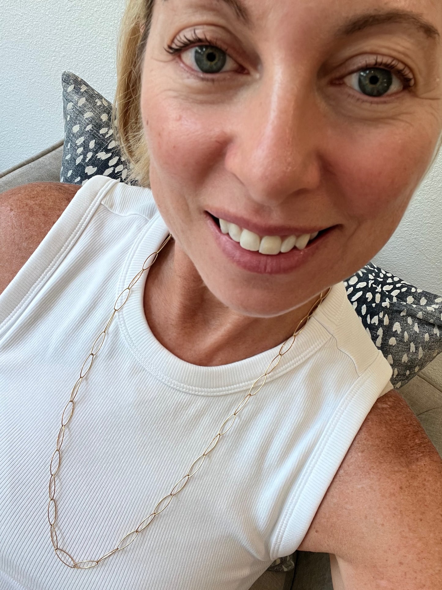 Gold Filled Marquis Chain Necklace