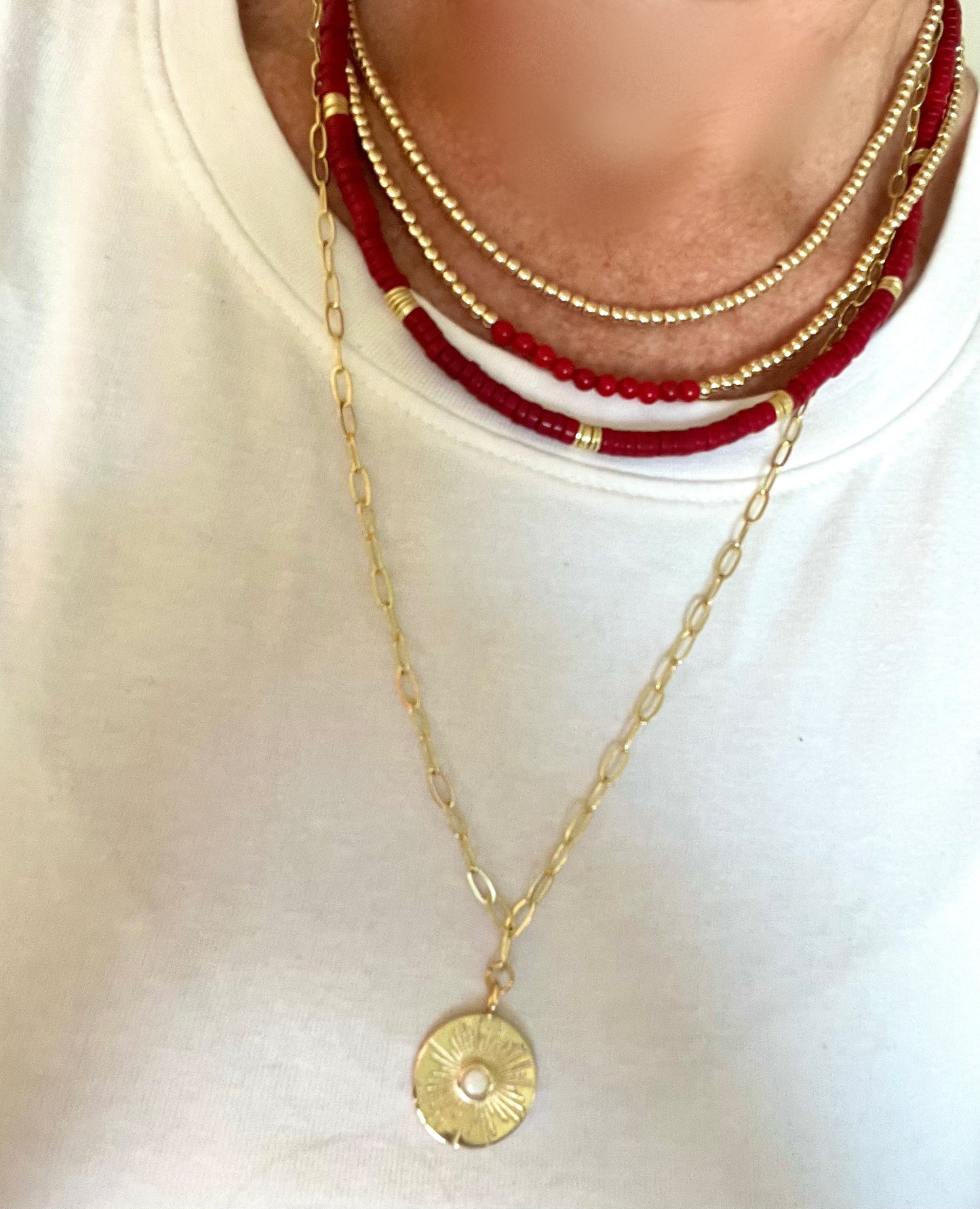 Gold Bead Necklace