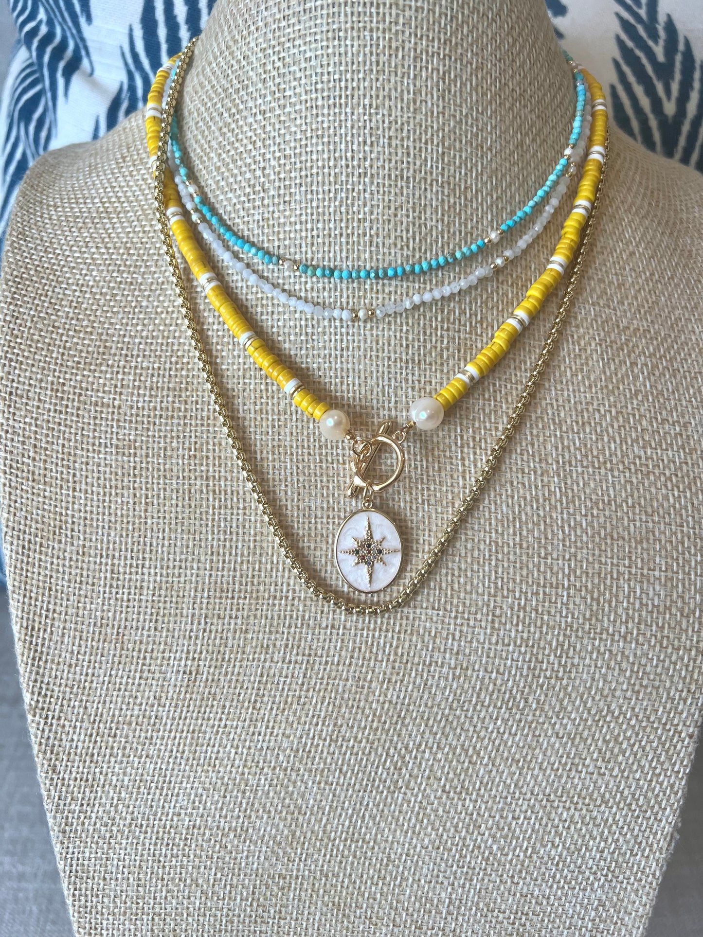 Yellow Bead Necklace