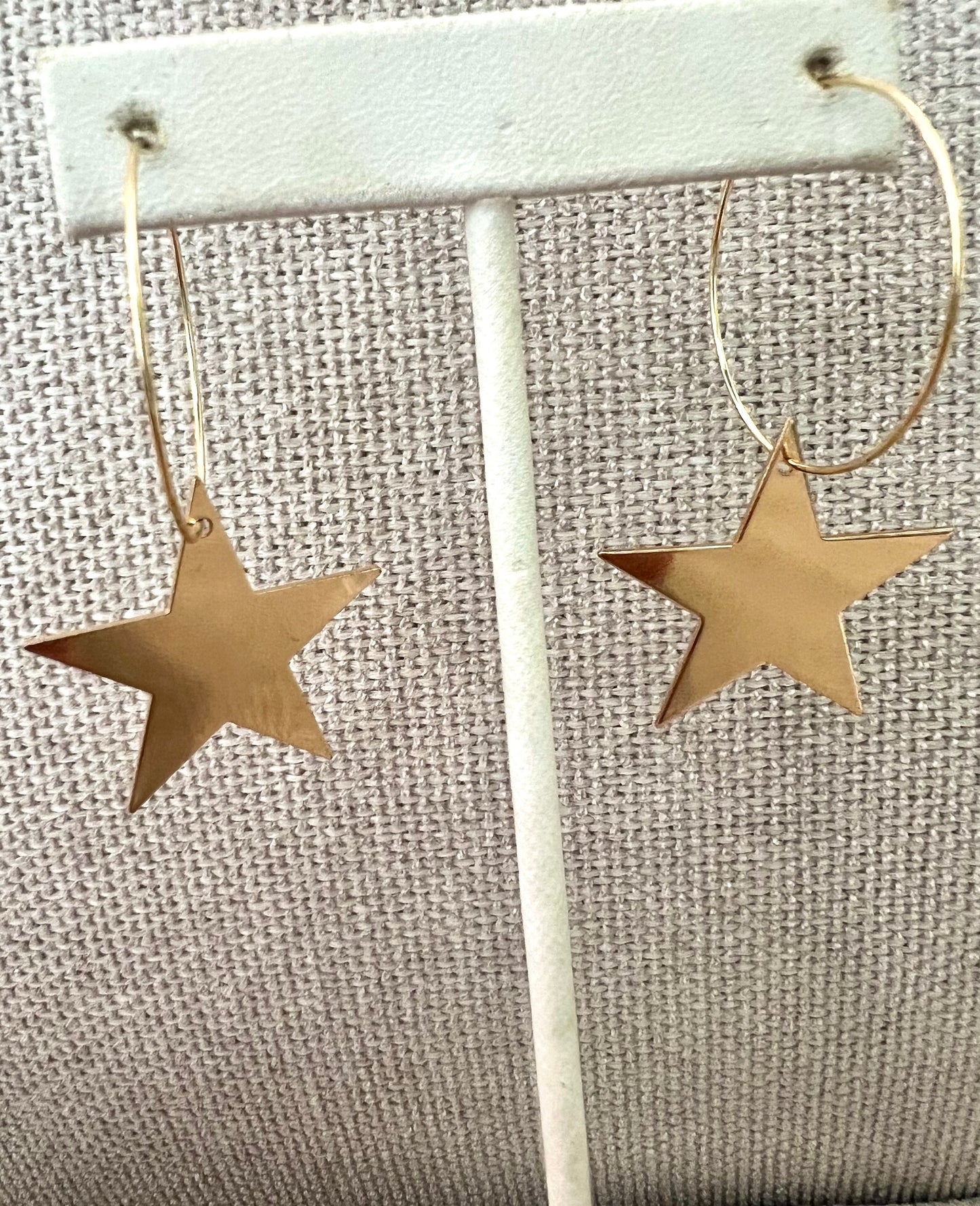 Star Hoop Earrings
