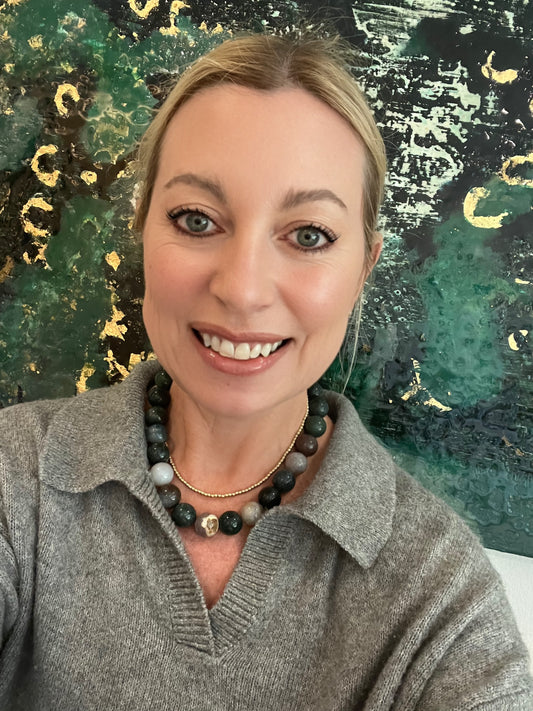 Jumbo Bead Agate Neclacke