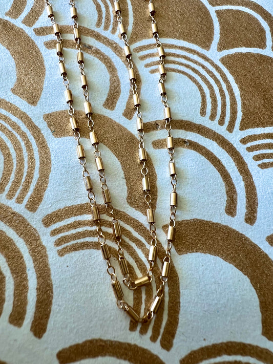 Gold Filled Baby Barrel Chain