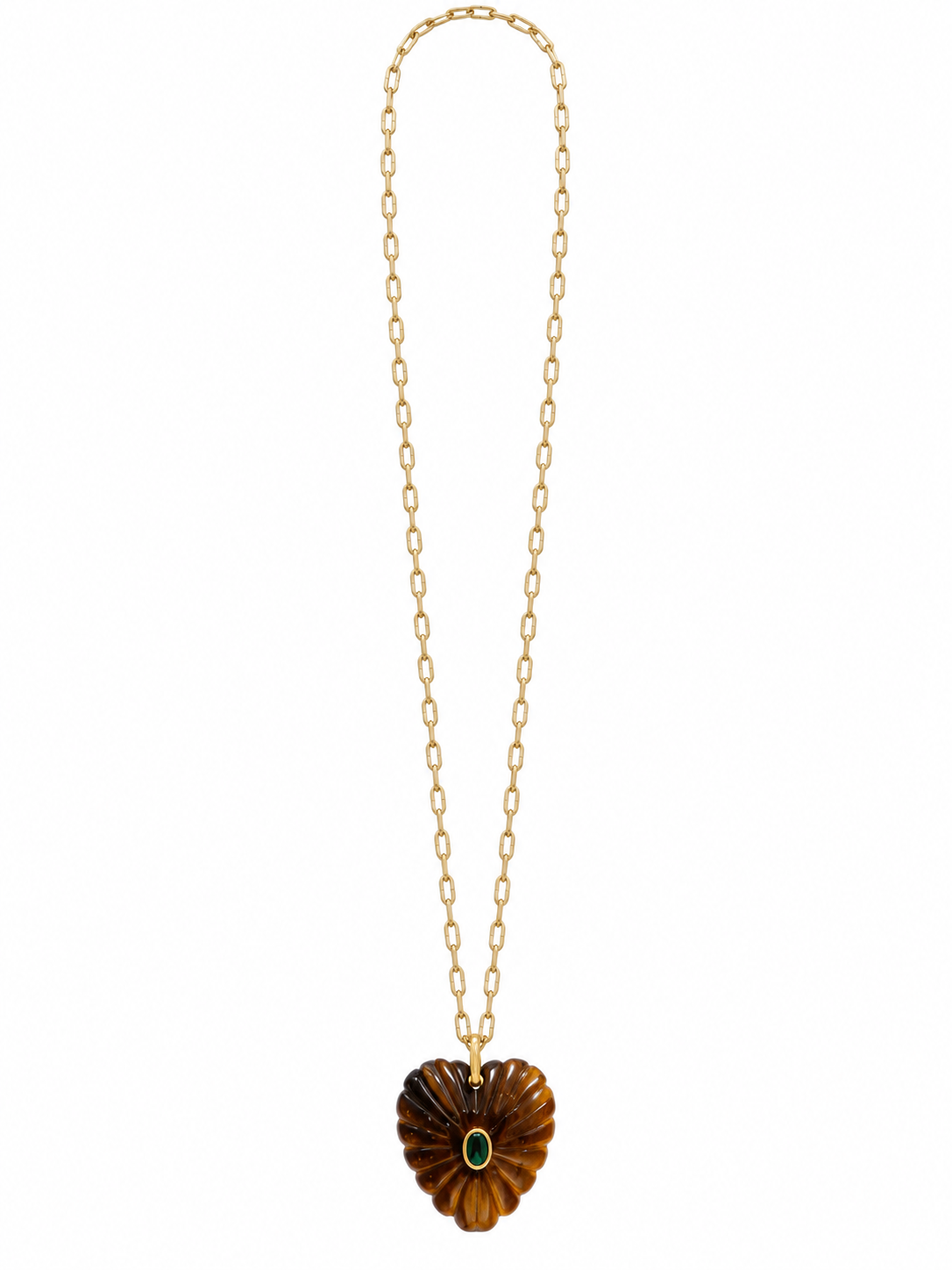 Tiger Eye Heart Necklace