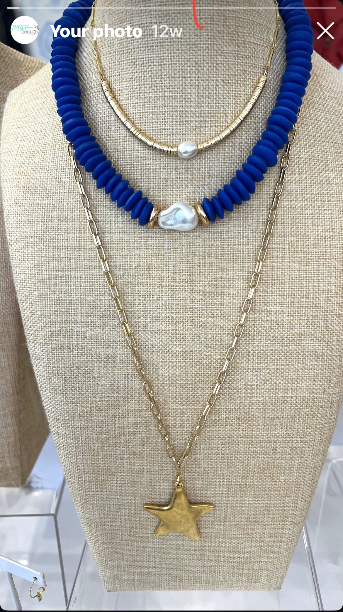 Seaglass and Pearl Necklace