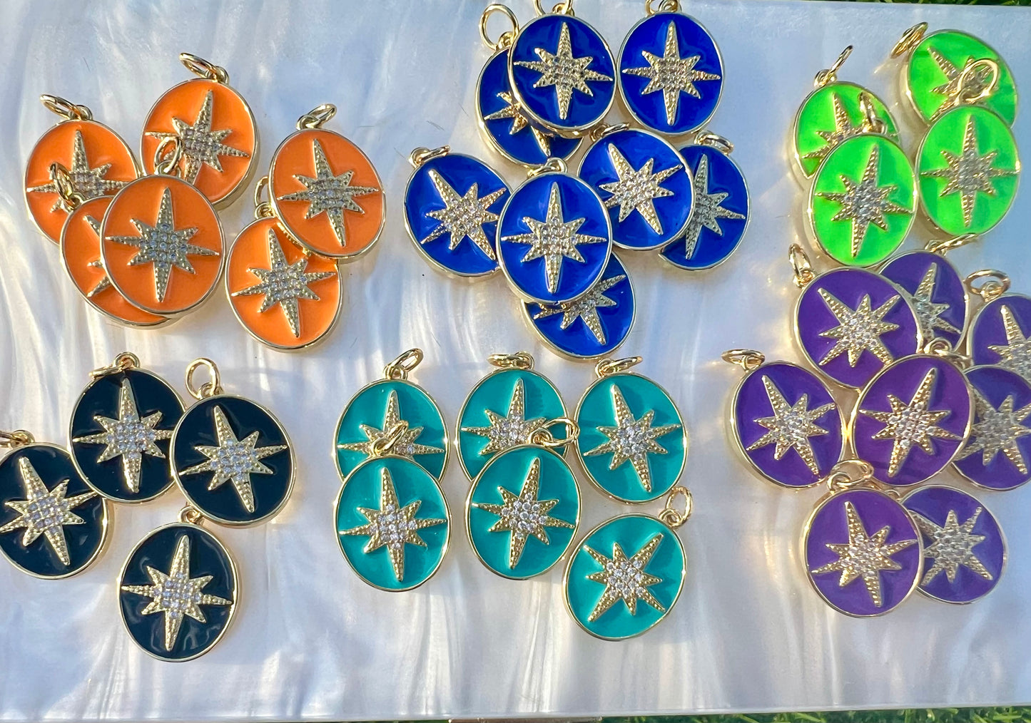 Enamel Burst Necklace