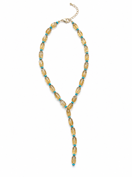 Amber Y Collar Necklace